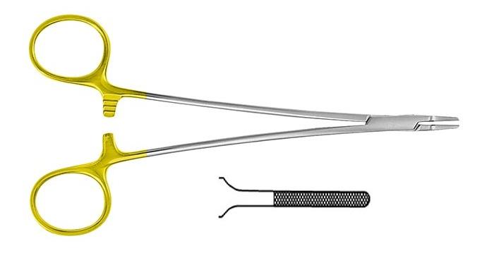 TC MICRO RYDER Голкотримач; прямий; із зубчиками; 13,0см. Tontarra Medizintechnik GmbH